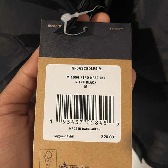 North face/ 1996 retro nuptse puffer 700 - Picture 4 of 7